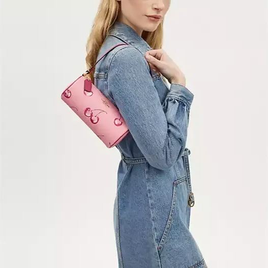 Coathtch  Barrel Bag With Cherry Print