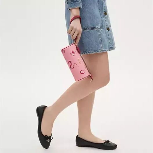 Coathtch  Barrel Bag With Cherry Print