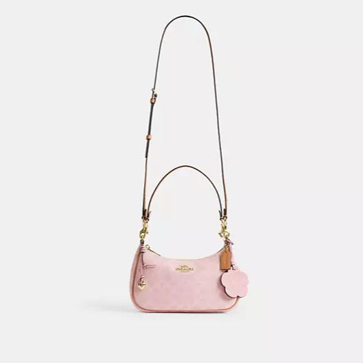 Teri Shoulder Bag In Signature Canvas With Charms