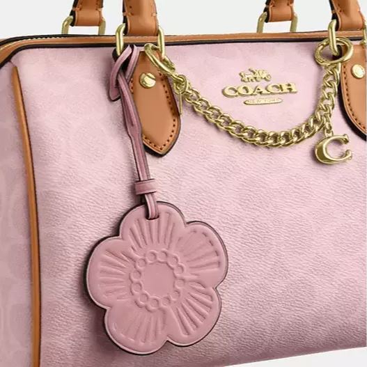 Rowan Satchel Bag In Signature Canvas With Charms