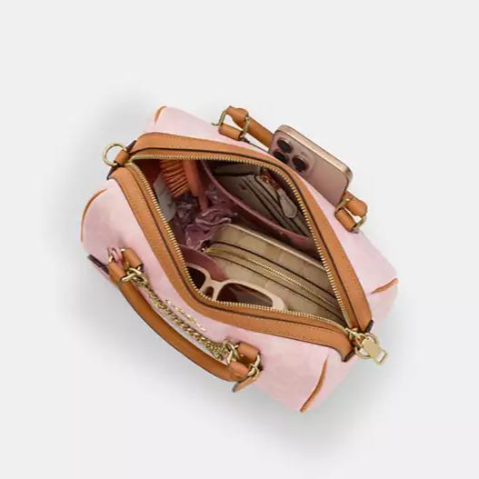 Rowan Satchel Bag In Signature Canvas With Charms