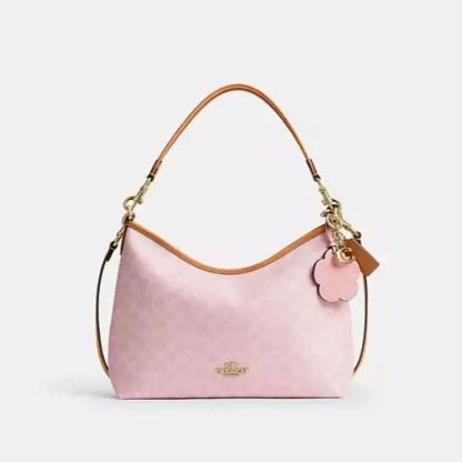 Laurel Shoulder Bag In Signature Canvas With Charms