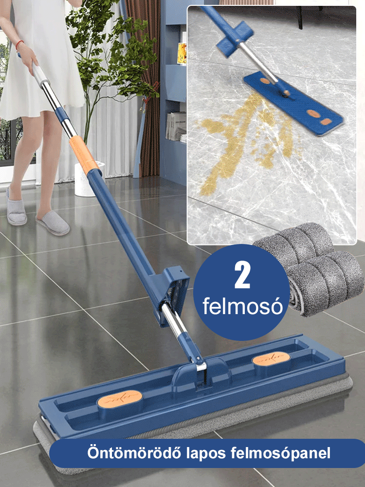 Új nagy lapos felmosó mop