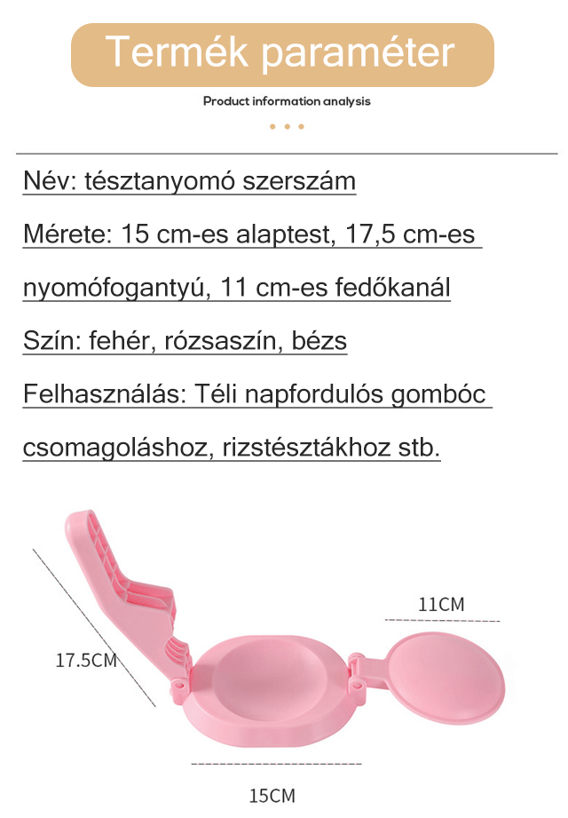 Tésztanyomó eszköz