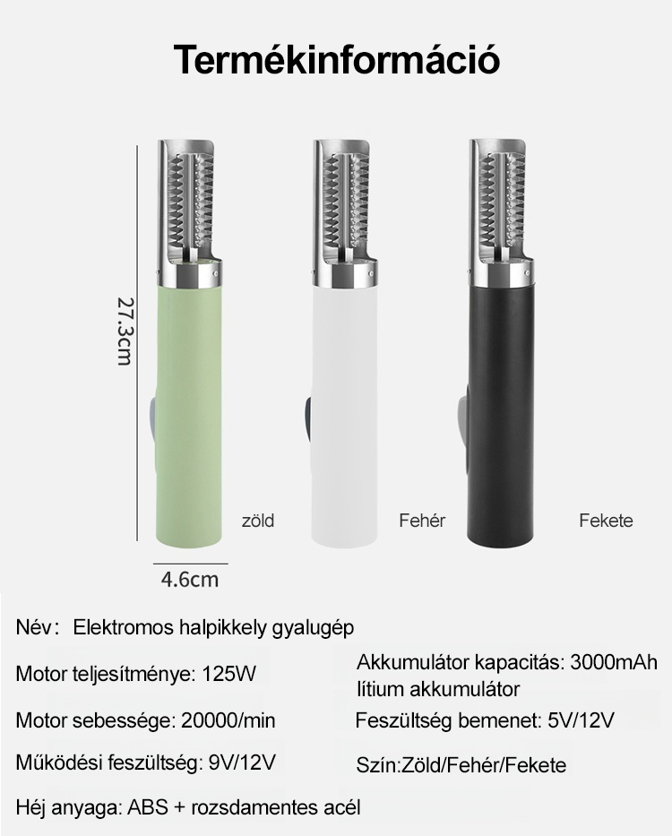 Elektromos halpikkely gyalugép