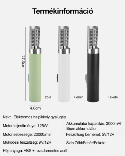 Elektromos halpikkely gyalugép