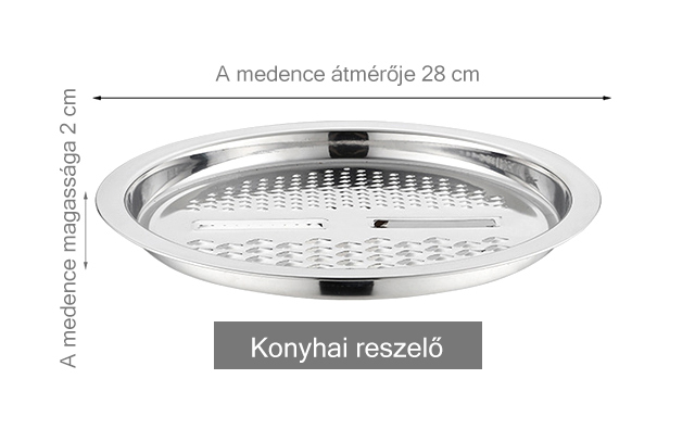 3 részes vastag reszelő lefolyótál fűszerező medence vágótálca