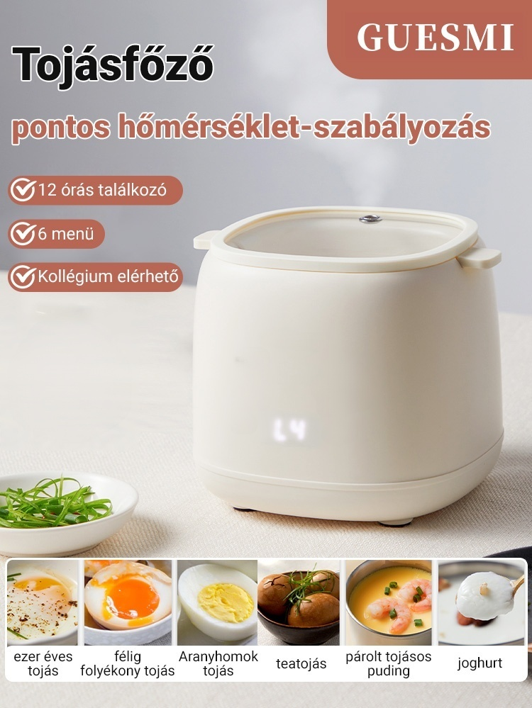 Teljesen automata tojásfőző eszköz