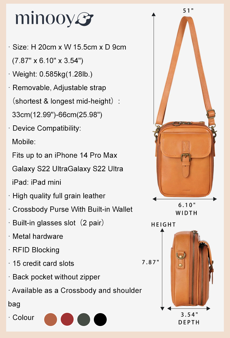 🎒RFID Secure Smart Sling Bag for Women, Lightweight with 9 Organised Pockets👜