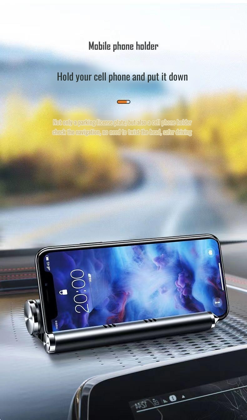 Moving phone number display for parked cars