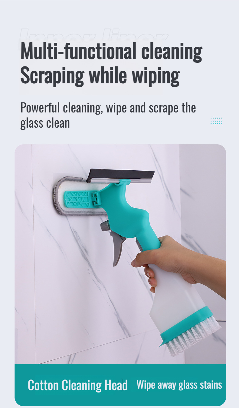 Household glass wiper with double-sided design