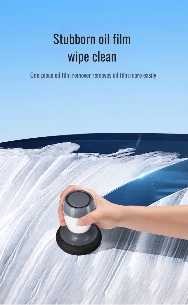 Automotive glass maintenance agent for oil film