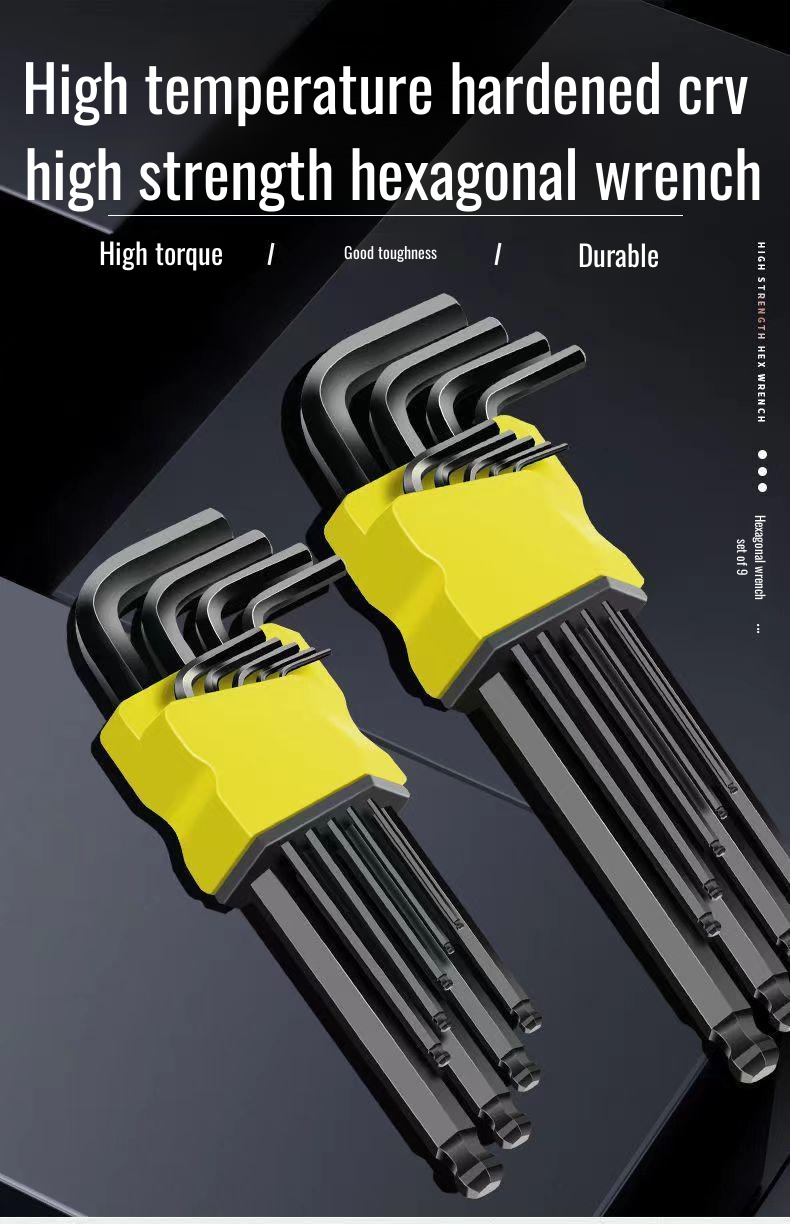 German high hardness hexagon manual wrench close-up