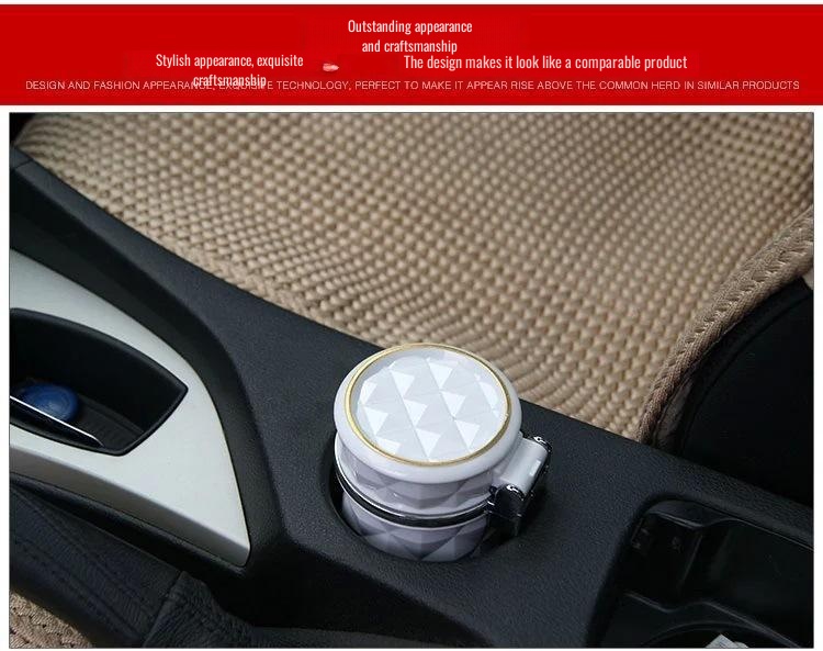Customizable car interior ashtray accessory