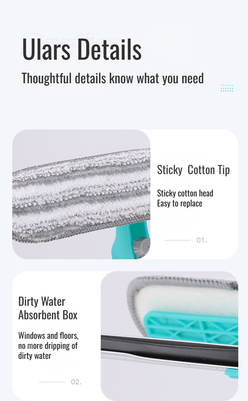 Handheld window wiper for home cleaning