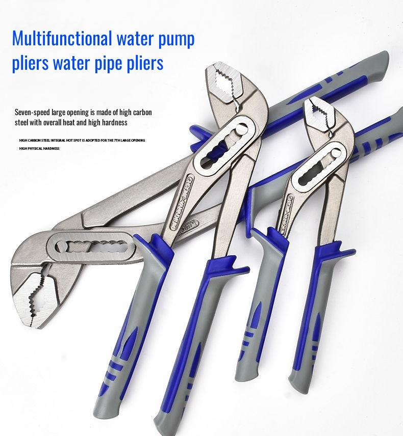 Strong grip water pump pliers for bathroom repairs