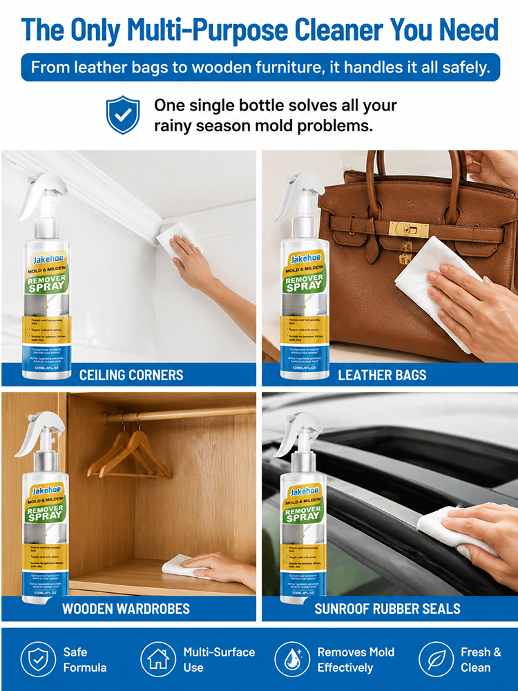 【Dual-use for car and home】✨ 3s Foam Penetration |Mold & Oil Dissolver | Wipe Clean Instantly🛡️