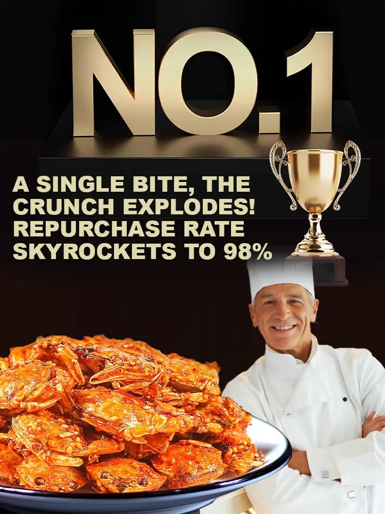 【Limited Time: BOGO!】Ready-to-Eat Crispy Small Crabs ❤ Non-Fried, Low-Calorie