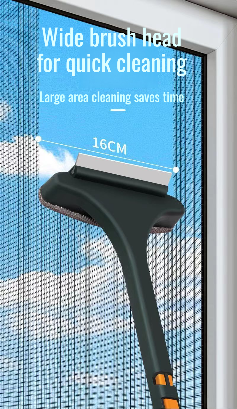 Lightweight window screen brush for efficient cleaning