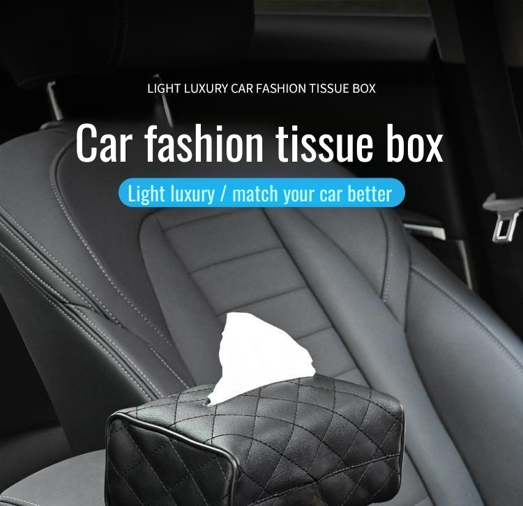 Multifunctional cartoon car tissue box hanging on sun visor