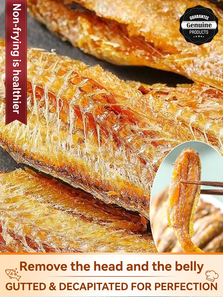 【One bag / 100 fish】Ready-to-eat crispy and delicious dried yellow croaker ❤ Non-fried, low-calorie
