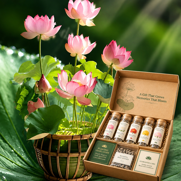 Direct Nursery Deal 🌸 Hydroponic Mini Lotus | Water Only No Soil | Natural Air Purifier | 8-Month Bloom 🪷