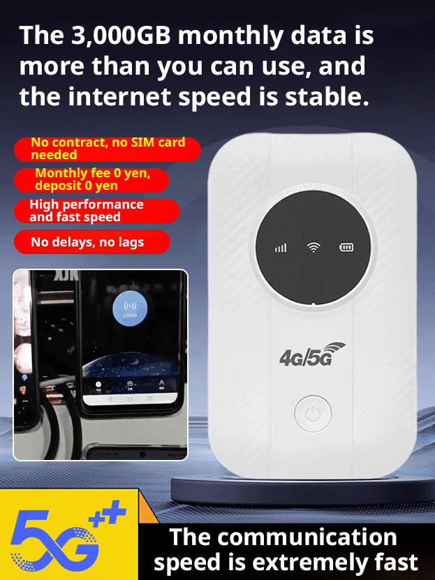 【Ultra-long battery life portable WiFi】For as little as $10 the whole family can get free internet for life!