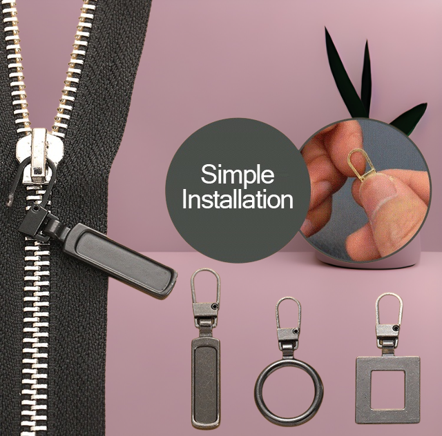 Detachable and replaceable zipper head sliders