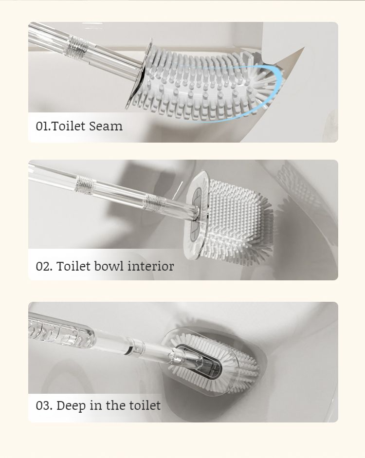 Stylish and practical toilet brush for home bathrooms
