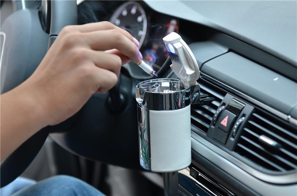 Car cup holder ashtray with modern design