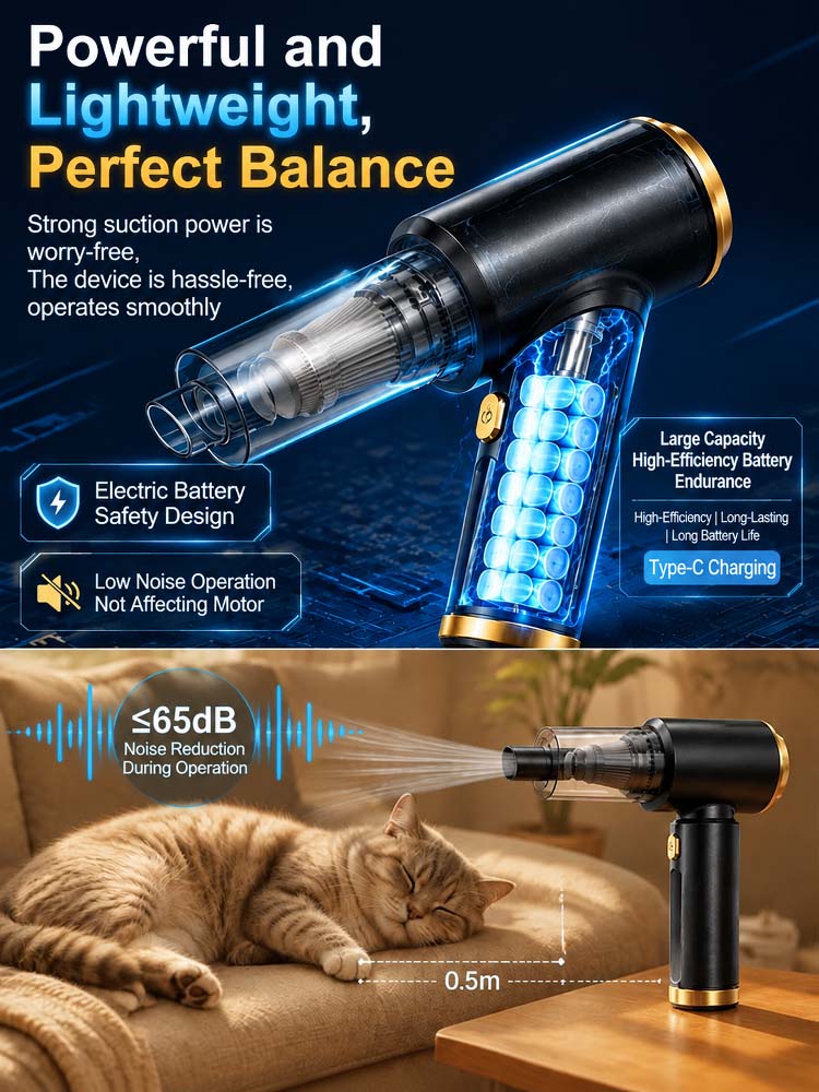 🌪️⚡ 32,000 Pa storm-force suction erases all dirt instantly!