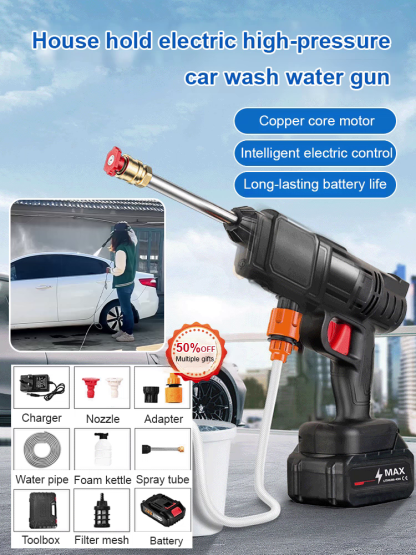 Cordless Portable Power Washer | ULCertified | Draws Water From Any Bucket  |  3X Copper Motor 🚗💦