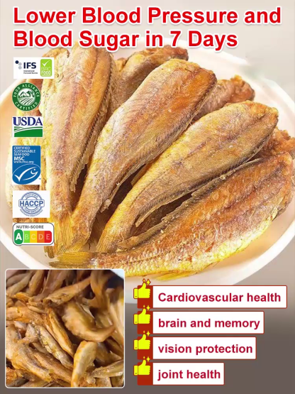 【One bag / 50 fish】Ready-to-eat crispy and delicious dried yellow croaker ❤ Non-fried, low-calorie