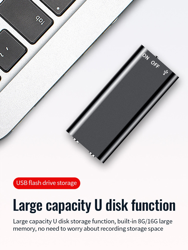 [300 hours of battery life]  Hidden Voice Recorder  | One-Touch Easy Rec | Crystal Clear HD | Spy Discretion 🤫
