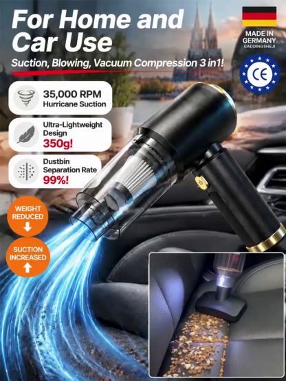 🌪️⚡ 32,000 Pa storm-force suction erases all dirt instantly!
