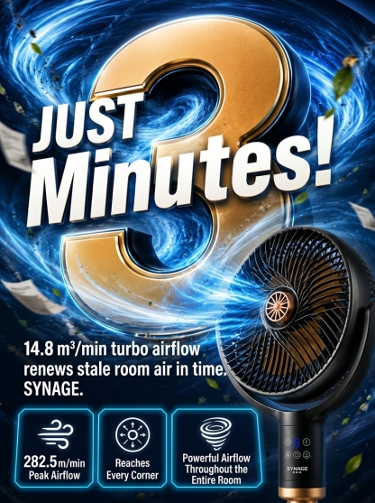 🌬️ 3D Touch-Control 3-Min Whole Room Cooling | Ultra-Quiet Under 25dB | Low Running Cost | Half Price Clearance!