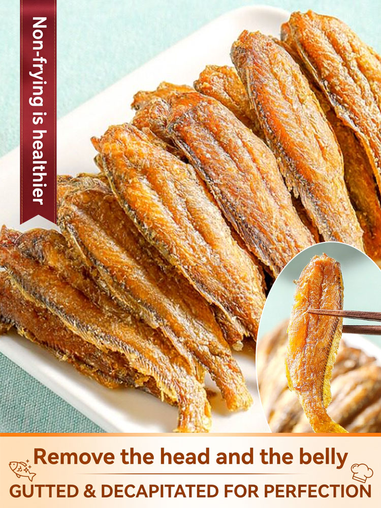 【One bag / 50 fish】Ready-to-eat crispy and delicious dried yellow croaker ❤ Non-fried, low-calorie