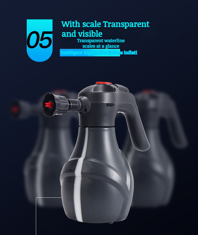 Electric sprayer providing efficient foam application