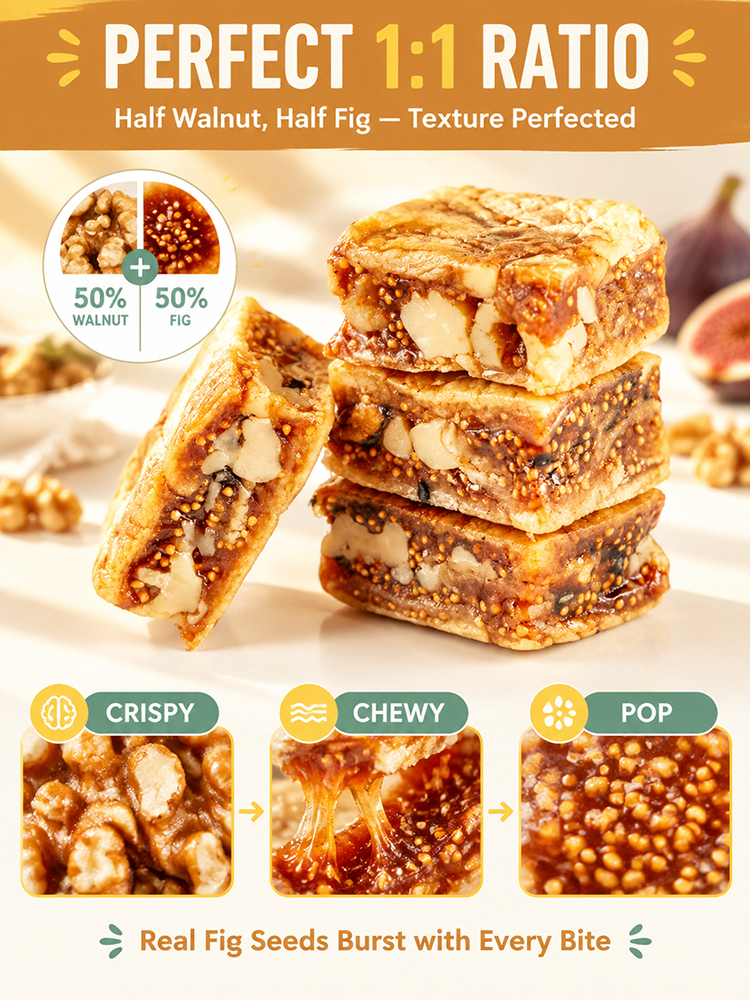 【✨<Available Only 15 Days/Year> Premium California Fig, Walnut & Sesame Superfood Bites, freshly handcrafted and naturally sweet! ✨】