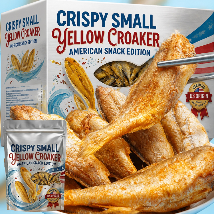 【One bag / 100 fish】Ready-to-eat crispy and delicious dried yellow croaker ❤ Non-fried, low-calorie
