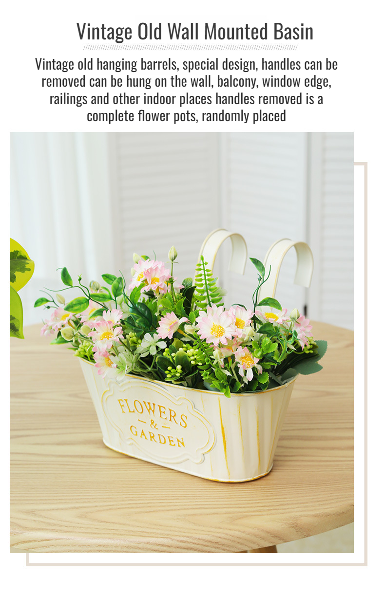 Easy installation balcony succulent planters