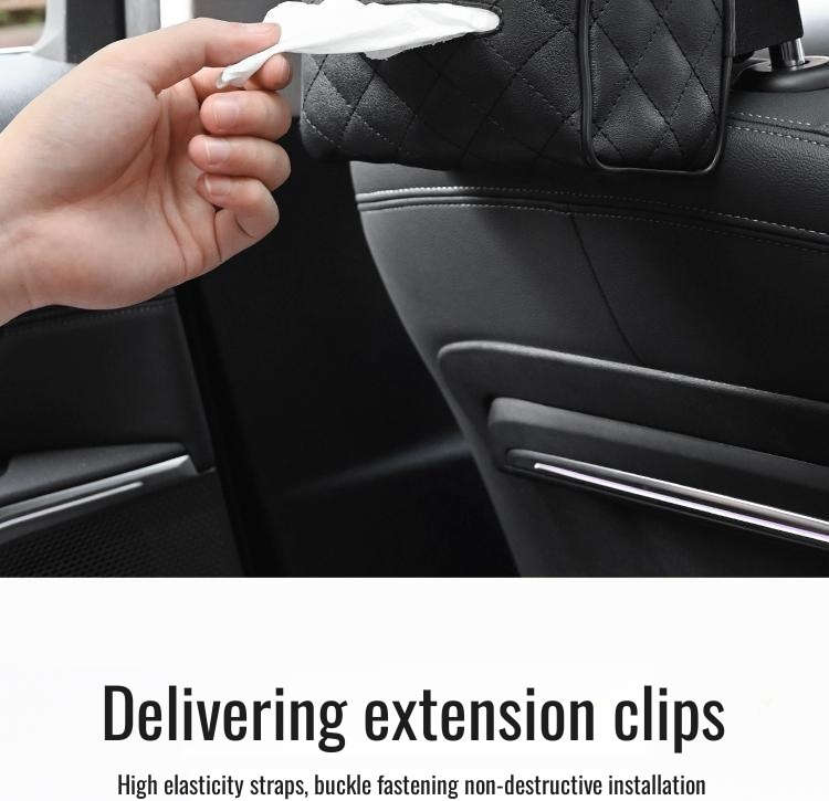 Multifunctional napkin box accessory for cars