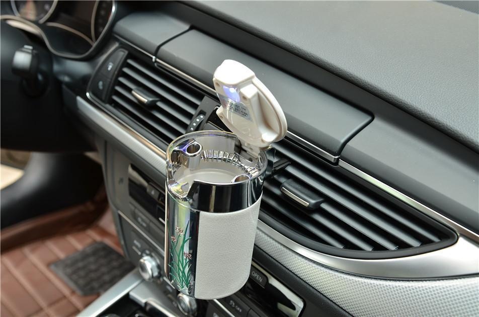 Personalized car ashtray with LED light
