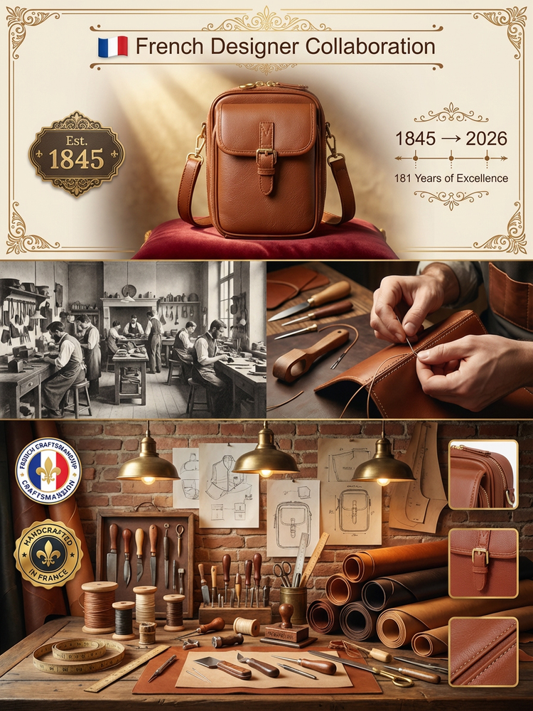 ✨ Paris Fashion Week Bag | French Designer + Italian Full-Grain Leather | Burger Price!