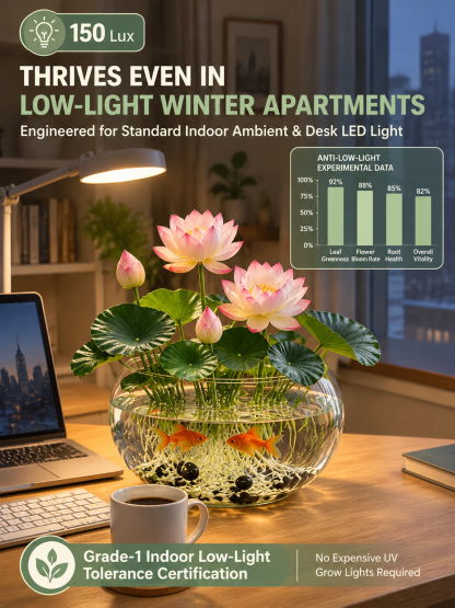 Direct Nursery Deal 🌸 Hydroponic Mini Lotus | Water Only No Soil | Natural Air Purifier | 8-Month Bloom 🪷