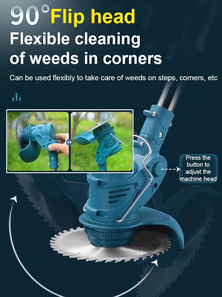 One-day use on one charge【Lightweight lithium battery garden lawn mower】buy 1 get 6 free