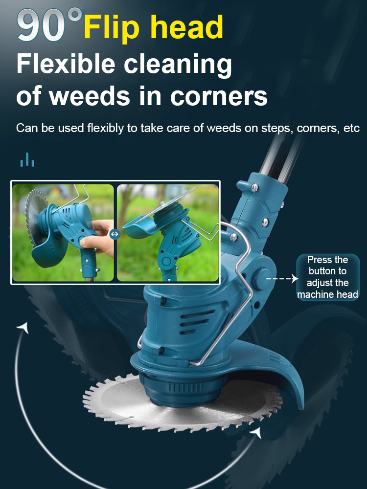 One-day use on one charge【Lightweight lithium battery garden lawn mower】buy 1 get 6 free