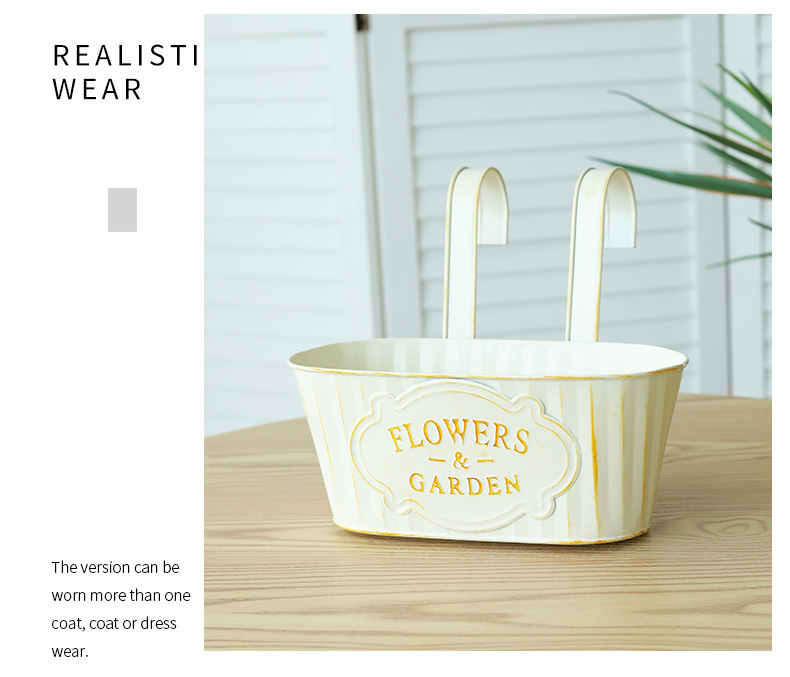 Stylish balcony wall-mounted pots for succulents