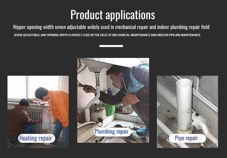 Versatile household pliers for plumbing and maintenance