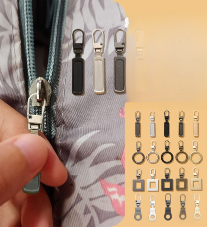 Detachable and replaceable zipper head sliders